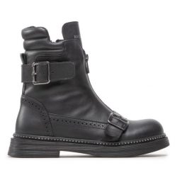 Botki Rage Age. Czarne botki damskie Rage Age, bez obcasa, na płaskiej podeszwie, bez zapięcia. Za 529.99 zł.
