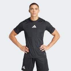 Koszulka Referee 24. Czarne t-shirty sportowe męskie Adidas, s, z materiału, bez ramiączek, do piłki nożnej. W wyprzedaży za 127.02 zł.