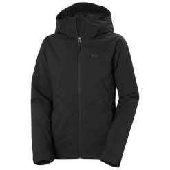 Damska kurtka narciarska Helly Hansen Alpine. Czarne kurtki damskie Helly Hansen, bez wzorów, bez kaptura, narciarskie. W wyprzedaży za 981.00 zł.