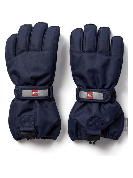 LEGO Rękawiczki "Atlin 700" w kolorze granatowym rozmiar: 158/164. Niebieskie rękawiczki dziecięce LEGO, bez ramiączek. Za 154.80 zł.