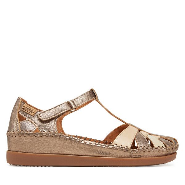 Sandały Pikolinos. Brązowe sandały damskie Pikolinos, bez wzorów, bez obcasa, na płaskiej podeszwie. Za 519.99 zł.