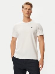 Beverly Hills Polo Club T-Shirt P-SS26M-TS41740 Biały Regular Fit. Białe koszulki polo męskie Beverly Hills Polo Club, m, bez wzorów, z bawełny, bez ramiączek. Za 149.99 zł.