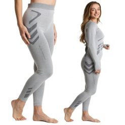 Spodnie termoaktywne damskie KADVA ALPINESTEP BAMBOO THERMO LIGHT PLUS bezszwowe. Szare bielizna termoaktywna damska KADVA, bez wzorów. Za 59.99 zł.