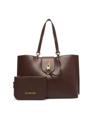 LOVE MOSCHINO Torebka JC4029PP1PLI0300 Brązowy. Brązowe torebki klasyczne damskie Love Moschino, bez wzorów, ze skóry, bez dodatków. Za 1,009.00 zł.
