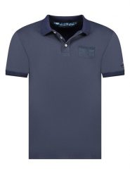 Geographical Norway Koszulka polo "Slub" w kolorze granatowym rozmiar: S. Niebieskie koszulki polo męskie Geographical Norway, s, bez wzorów, z bawełny, bez ramiączek. Za 70.41 zł.