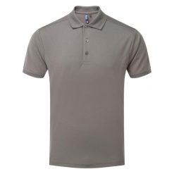 Męska Koszulka Polo Coolchecker. Szare koszulki polo męskie PREMIER, m, bez wzorów, z dzianiny, bez ramiączek. Za 75.99 zł.