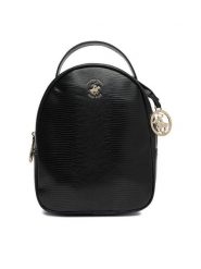 Beverly Hills Polo Club Plecak CEO-BHPC-W-06-A23 Czarny. Czarne plecaki damskie Beverly Hills Polo Club, bez wzorów, ze skóry. Za 179.99 zł.