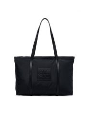 Calvin Klein Torebka Medium Tote LV04F3869G Czarny. Czarne torebki klasyczne damskie CALVIN KLEIN, bez wzorów, z materiału, bez dodatków. Za 449.99 zł.
