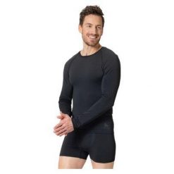 Bluza termoaktywna męska Odlo Performance Light Eco BL Top Crew Neck LS. Czarne bluzy bez kaptura męskie Odlo, m. Za 235.99 zł.