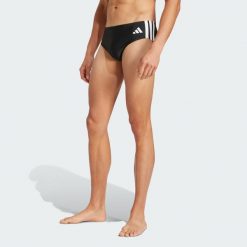 Szorty 3-Stripes Swim. Białe szorty męskie Adidas, bez wzorów, z materiału. Za 109.00 zł.