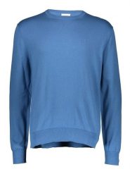 Calvin Klein Bluza w kolorze niebieskim rozmiar: XL. Niebieskie bluzy bez kaptura męskie CALVIN KLEIN, xl, z bawełny. Za 212.95 zł.