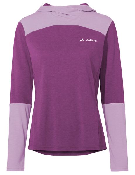 Koszulka damska Tremalzo LS. Czerwone bluzki sportowe damskie Vaude, bez wzorów, z materiału, bez ramiączek. Za 339.00 zł.