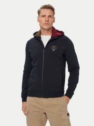 Aeronautica Militare Bluza 262FE2097UF00662 Granatowy Regular Fit. Niebieskie bluzy bez kaptura męskie AERONAUTICA MILITARE, m, z bawełny. Za 714.99 zł.