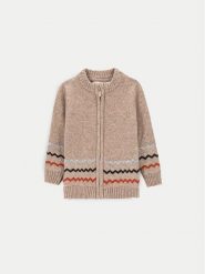 Coccodrillo Kardigan ZC4172201BBN Beżowy Regular Fit. Brązowe swetry chłopięce COCCODRILLO, bez wzorów, z syntetyku, bez kołnierzyka. Za 49.90 zł.