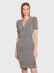 DKNY Sukienka codzienna DD2HB512 Czarny Regular Fit. Czarne sukienki damskie DKNY, na co dzień, bez wzorów, z syntetyku, bez kołnierzyka, bez ramiączek, proste. Za 489.99 zł.