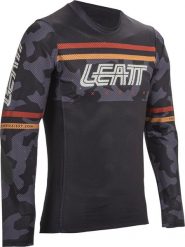 Koszulka rowerowa dziecięca LEATT Jersey MTB Gravity 4.0 Junior. Czarne bluzki sportowe damskie LEATT, s, z jersey, bez kołnierzyka, bez ramiączek. Za 239.20 zł.