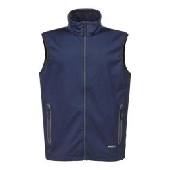Kurtka softshell bez rękawów Musto Ess. Niebieskie kurtki męskie Musto, bez wzorów, z softshellu, sportowe, bez kaptura. Za 548.50 zł.