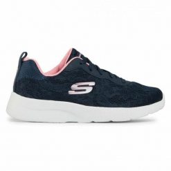 Obuwie Sportowe Damskie Skechers Floral Mesh Lace Up W Granatowy. Niebieskie buty sportowe na co dzień damskie Skechers, bez wzorów, z meshu. Za 218.10 zł.