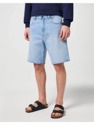 WRANGLER MĘSKIE SZORTY JEANSOWE FRONTIER SHORT WEST 112350822 W16W017961. Białe szorty męskie Wrangler, z bawełny, bez kołnierzyka. Za 169.99 zł.