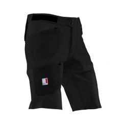 Spodenki rowerowe LEATT Shorts MTB AllMtn 3.0. Czarne szorty męskie LEATT, bez wzorów, z materiału. Za 604.70 zł.