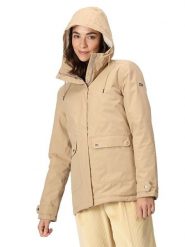 Regatta Kurtka przeciwdeszczowa "Broadia" w kolorze beżowym rozmiar: 46. Brązowe kurtki przeciwdeszczowe damskie Regatta, bez kaptura. Za 183.45 zł.