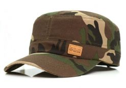 Czapka z Daszkiem - Zielone Moro - Patrolówka - Pako Jeans. Zielone czapki męskie Pako Jeans, na lato, bez wzorów, z bawełny. Za 49.99 zł.