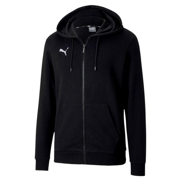 Bluza z kapturem Puma team Goal 23 Casuals. Czarne bluzy sportowe męskie Puma, bez wzorów, sportowe, bez kołnierzyka, bez ramiączek. Za 186.99 zł.