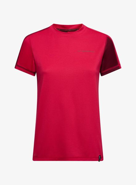 Koszulka szybkoschnąca damska La Sportiva Just Right T-Shirt. Czerwone t-shirty damskie La Sportiva, l, bez wzorów, z materiału, bez kołnierzyka. Za 225.49 zł.