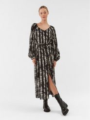 Vero Moda Sukienka codzienna Cevi 10294132 Czarny Regular Fit. Czarne sukienki damskie Vero Moda, na co dzień, xs, bez wzorów, z wiskozy, bez kołnierzyka, bez ramiączek, proste. Za 149.99 zł.