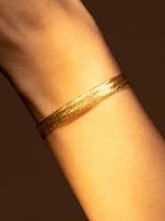 DIAMANTA Złota bransoletka "Maille Tissée" rozmiar: onesize. Żółte bransoletki damskie DIAMANTA, złote. Za 904.99 zł.