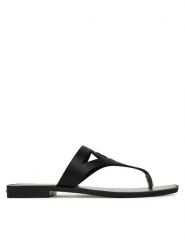KARL LAGERFELD Japonki Skoot II KL80407 Czarny. Czarne klapki damskie Karl Lagerfeld, bez wzorów, ze skóry, bez obcasa. Za 309.99 zł.
