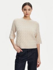 Marella Sweter Franz 2523366084 Beżowy Regular Fit. Brązowe swetry klasyczne damskie Marella, s, z wełny, bez kołnierzyka. Za 1,089.00 zł.