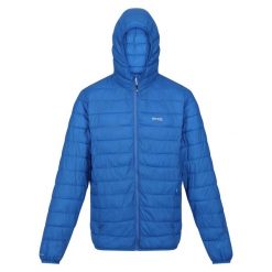 Męska Kurtka Pikowana Z Kapturem + Worek Hillpack. Niebieskie kurtki męskie Regatta, m, bez wzorów, sportowe, z kapturem. Za 115.99 zł.