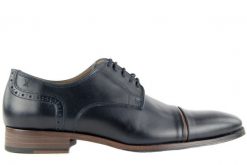 Półbuty Valuni 8677 Blue/Tan, Granat, Skóra naturalna - 42. Niebieskie półbuty męskie Valuni, na jesień, z materiału, bez zapięcia. W wyprzedaży za 143.10 zł.