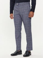 Boss Spodnie materiałowe C-Genius-242 50517103 Niebieski Slim Fit. Niebieskie spodnie materiałowe męskie Boss, bez wzorów, z bawełny. Za 509.99 zł.