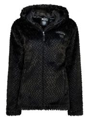 Geographical Norway Kurtka polarowa "Tredouce" w kolorze czarnym rozmiar: M. Czarne kurtki damskie Geographical Norway, m, bez wzorów, z polaru, bez kaptura. Za 157.35 zł.