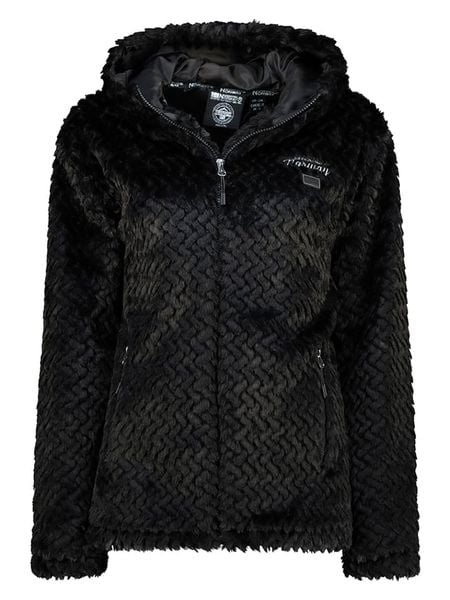 Geographical Norway Kurtka polarowa "Tredouce" w kolorze czarnym rozmiar: M. Czarne kurtki damskie Geographical Norway, m, bez wzorów, z polaru, bez kaptura. Za 192.33 zł.