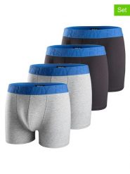 Replay Underwear Bokserki (4 pary) w kolorze czarno-szaro-niebieskim rozmiar: L. Czarne bokserki męskie Replay Underwear, bez wzorów. Za 86.99 zł.