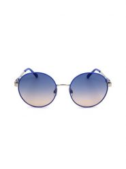 Swarovski Damskie okulary przeciwsłoneczne w kolorze srebrno-niebieskim rozmiar: 55. Niebieskie okulary przeciwsłoneczne damskie Swarovski. Za 260.99 zł.