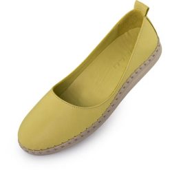Damskie baleriny skórzane NELL Sunny Limegroen rozmiar 39. Zielone baleriny damskie ENELL, bez wzorów, ze skóry, bez obcasa. Za 358.99 zł.
