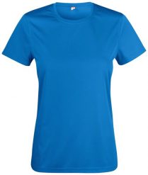 Clique Basic Active-T Women t-shirt 100% poliester spun dyed – royal blue. Niebieskie t-shirty damskie CLIQUE, m, bez wzorów, z dzianiny, bez kołnierzyka. Za 103.70 zł.