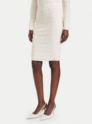 Marciano Guess Spódnica ołówkowa G6BD15 Z1932 Beżowy jasny Slim Fit. Brązowe spódniczki damskie Marciano Guess, xs, z aplikacjami, z syntetyku, ołówkowe. Za 589.99 zł.