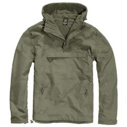 Kurtka sportowa męska Brandit Windbreaker Zimowa. Zielone kurtki narciarskie i snowboardowe damskie Brandit, m, bez wzorów, z materiału, z kapturem, na golfa. Za 273.50 zł.