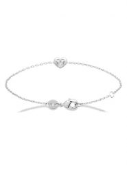 L'Atélier Précieux Srebrna bransoletka z elementem ozdobnym rozmiar: onesize. Szare bransoletki damskie L'Atélier Précieux, srebrne. Za 126.99 zł.