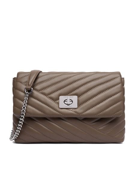 Nine West Torebka CEO-SUSAN-LA513-561 Szary. Szare torebki klasyczne damskie Nine West, bez wzorów, z materiału, bez dodatków. Za 199.99 zł.