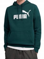 Bluza na co dzień Męska Puma Z Kapturem Kangurka Bawełniana Sportowa Dresy. Zielone bluzy sportowe męskie Puma, l, z bawełny. Za 159.00 zł.