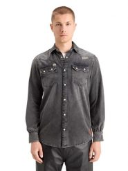 Scotch & Soda Koszula dżinsowa "JOE JONAS X SCOTCH SODA" w kolorze czarnym rozmiar: XL. Czarne koszule męskie Scotch & Soda, xl, bez wzorów, z bawełny, bez kołnierzyka, bez ramiączek. Za 197.63 zł.