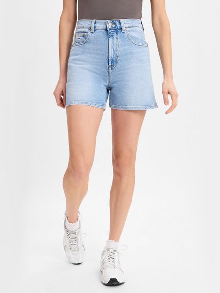 Tommy Jeans Szorty Kobiety Bawełna niebieski, 26. Niebieskie szorty damskie Tommy Jeans, bez wzorów, z bawełny, eleganckie. Za 229.95 zł.