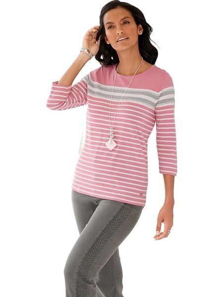 WITT WEIDEN Koszulka w kolorze jasnoróżowym rozmiar: 50. Różowe bluzki damskie WITT WEIDEN, bez wzorów, bez kołnierzyka, bez ramiączek. Za 43.99 zł.