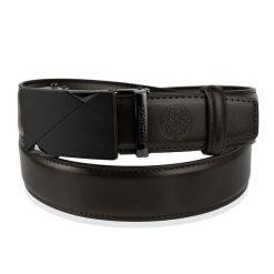 Brązowy automatyczny pasek męski ELITE BETLEWSKI® brazowy 105-cm. Brązowe paski męskie bez wzorów. Za 61.50 zł.